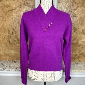 Purple Women's Sweater Cardigan